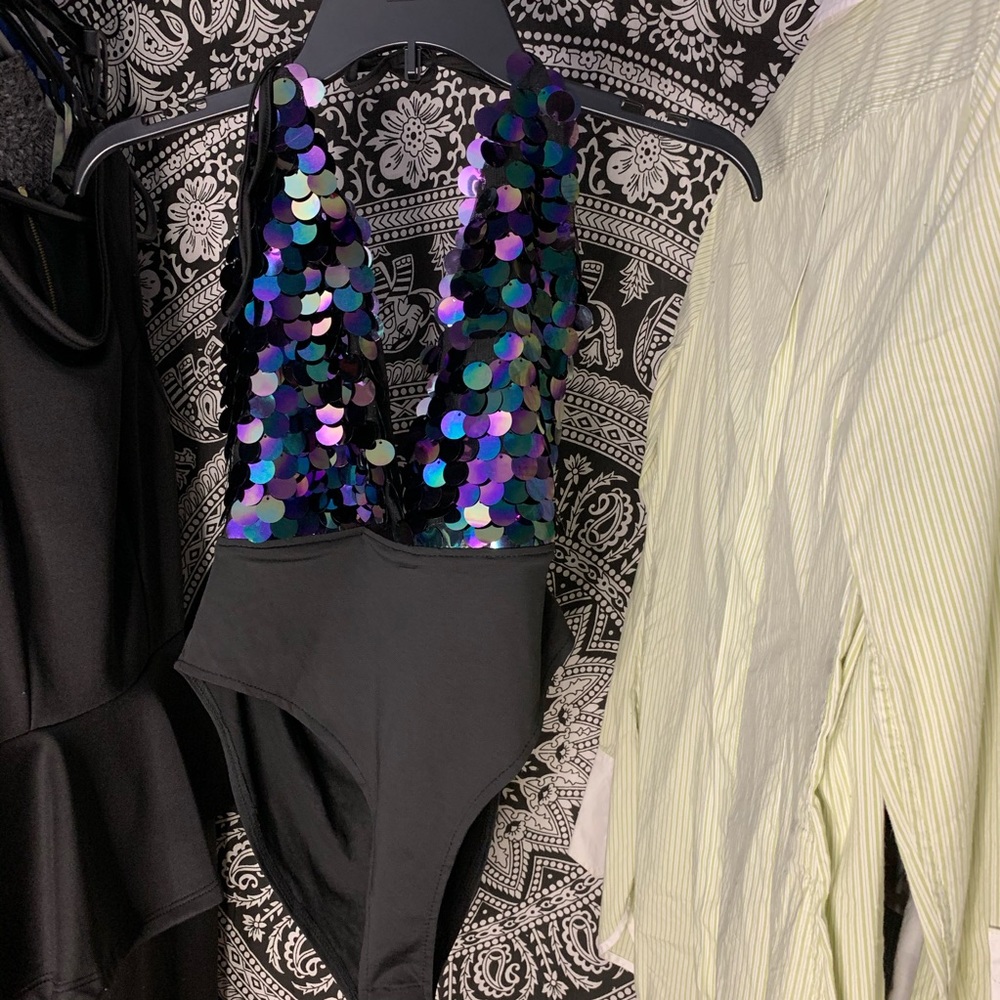 Sequin body suit